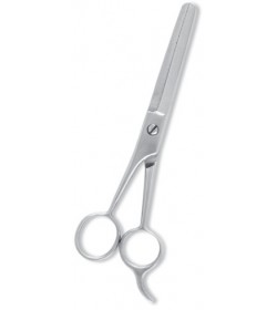 Thinning Scissor. Double Blade Teeth. Satin Finish