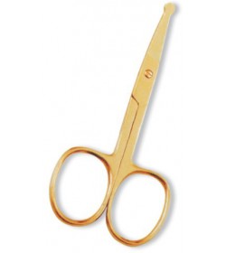 Ear Nose Scissor. Full Gold.