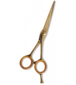 Professional Hair Cutting Scissor with razor edge. Multicolor Coating. Three Rings with screw adjust